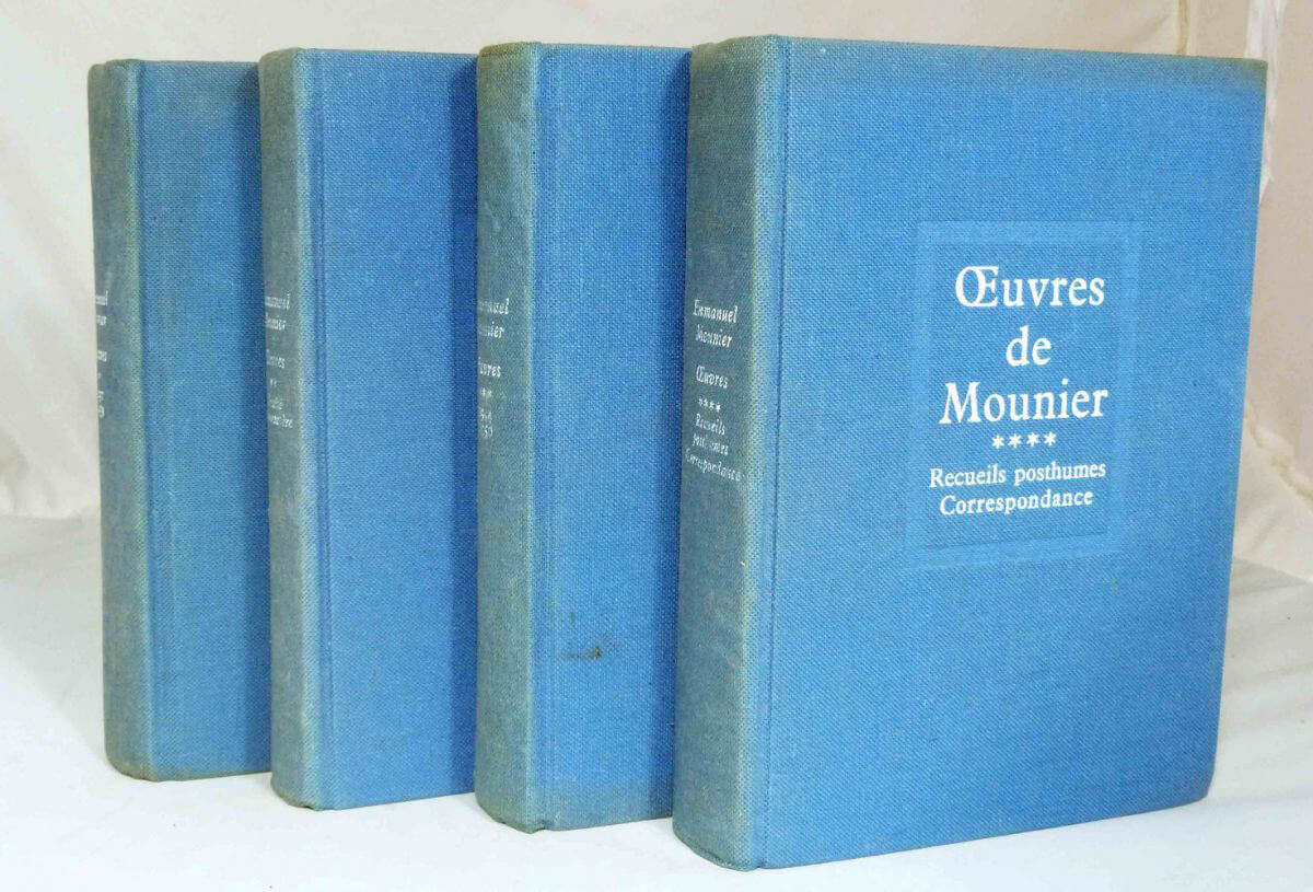 Oeuvres de Mounier. 4 tomes.