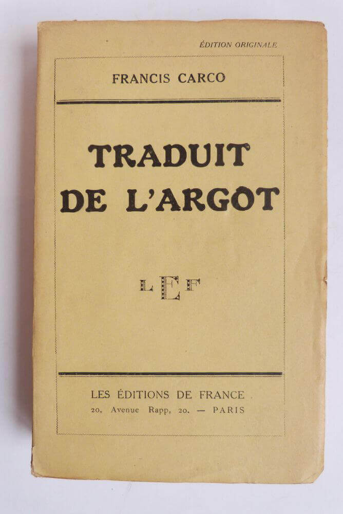 Traduit de l'argot