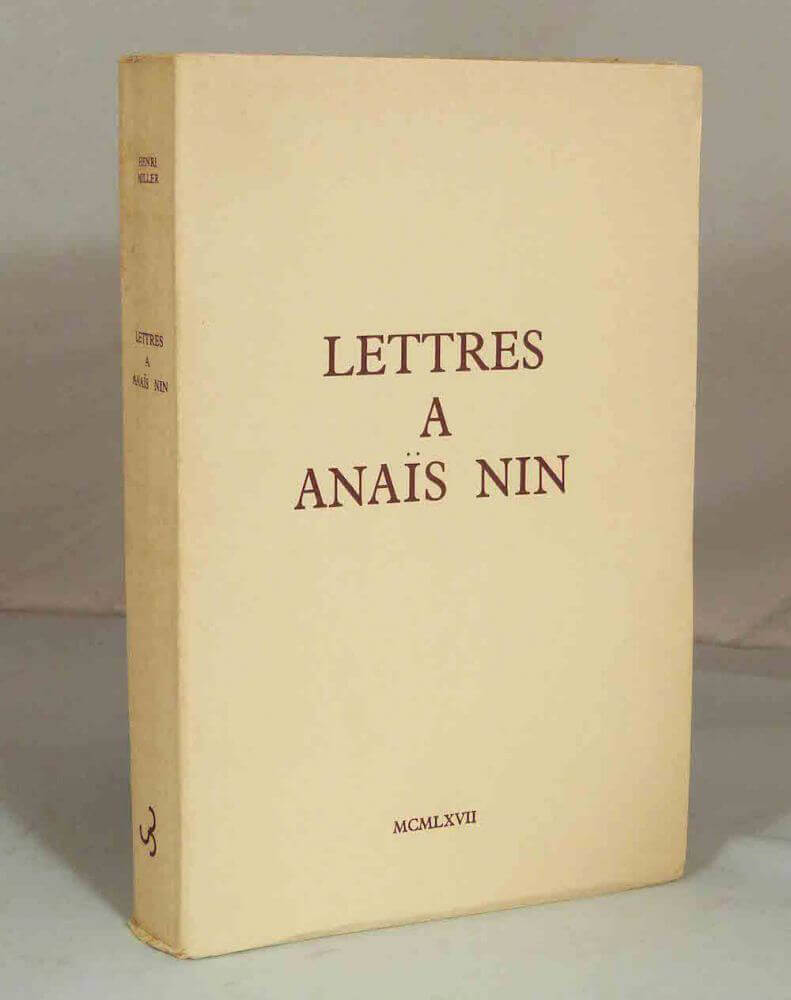 Lettres à Anaïs Nin