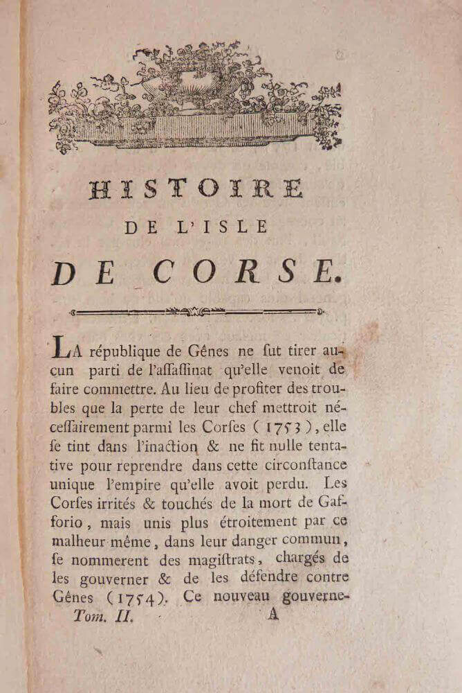 Histoire de l’isle de Corse