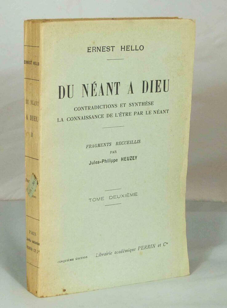 Du néant à Dieu.
