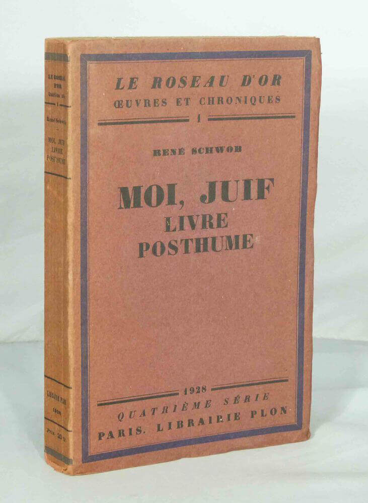 I, a Jew. Posthumous book.