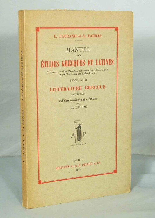 Manuel des études grecques et latines.