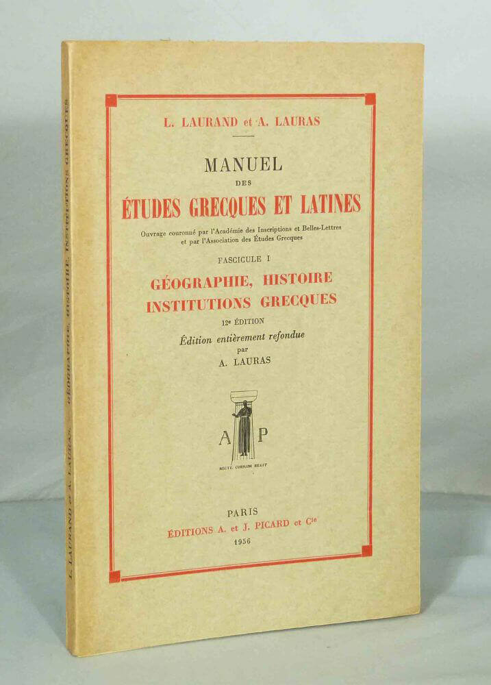 Manuel des études grecques et latines.