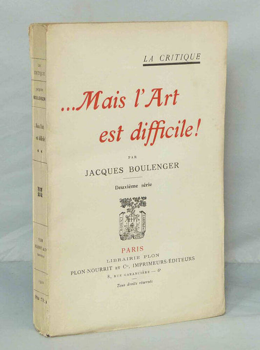 ...Mais l'art est difficile !