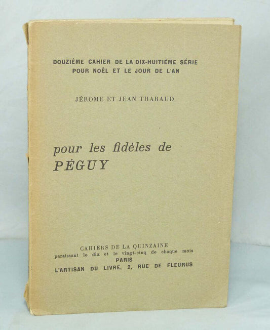 Pour les fidèles de Péguy