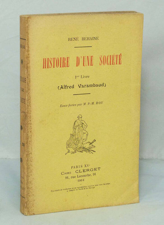 Histoire d'une société. 1er livre. (Alfred Varambaud).