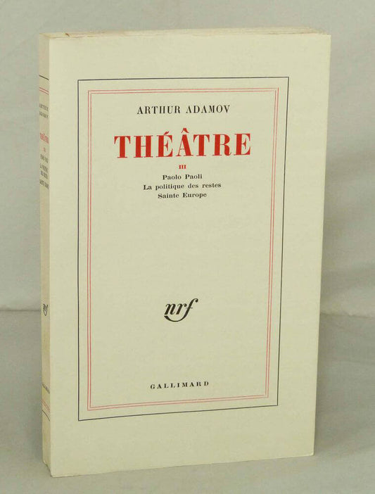 Théâtre III.