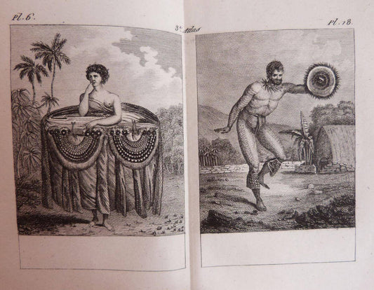 Bibliothèque portative des voyages. Premier voyage autour du Monde, fait en 1768, 1769, 1770 et 1771... / Second voyage autour du Monde, et dans les régions du pôle austral fait en 1772, 1773, 1774, et 1775... / Troisième voyage autour du Monde, sur la cô