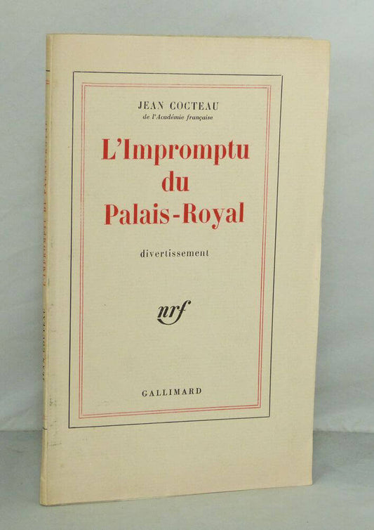 The Impromptu of the Palais-Royal, an entertainment.