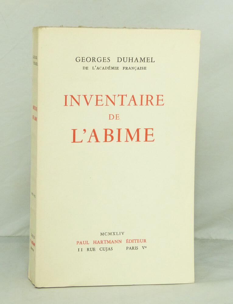 Inventaire de l'abîme 1884-1901