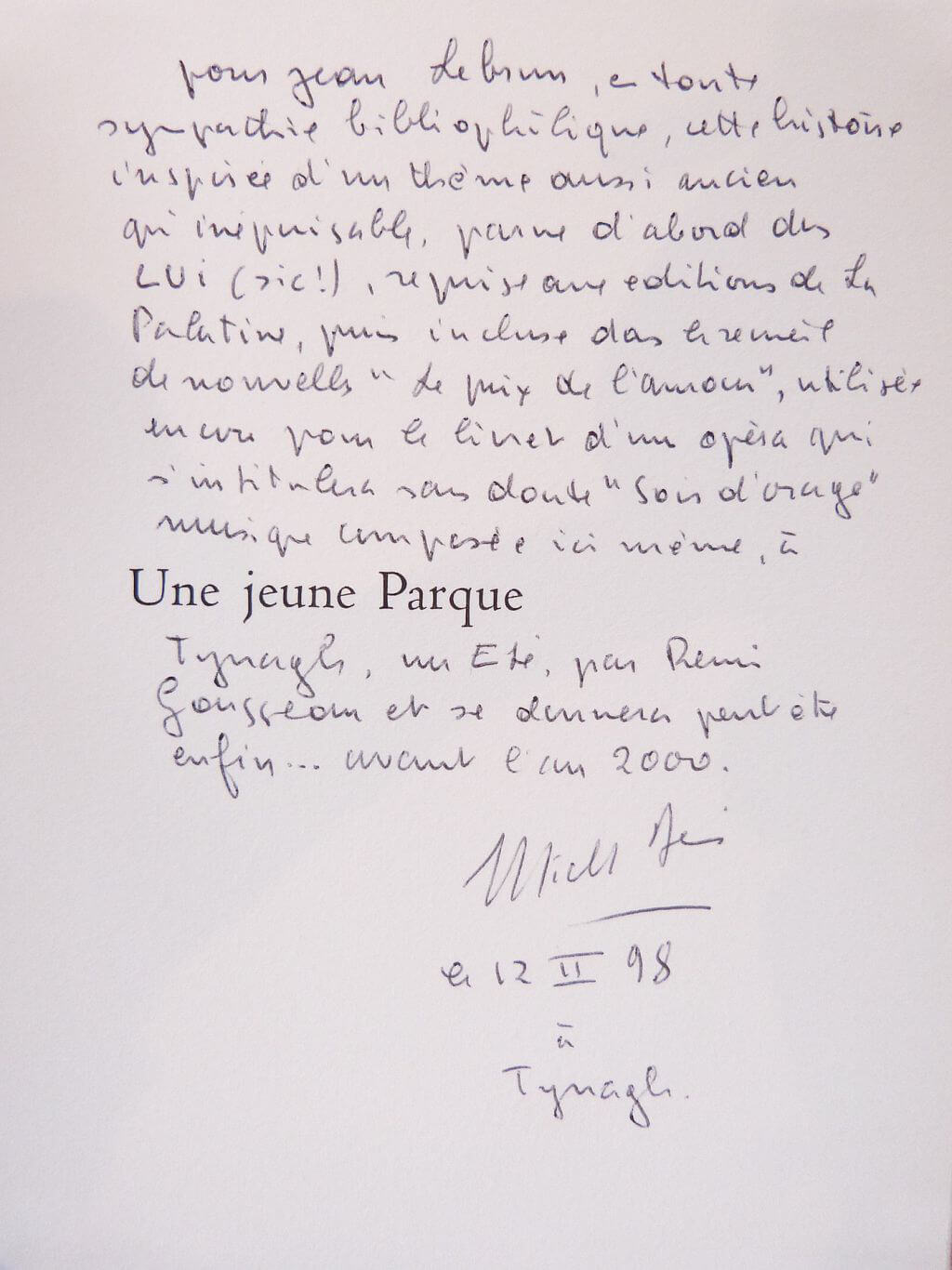 Une jeune Parque