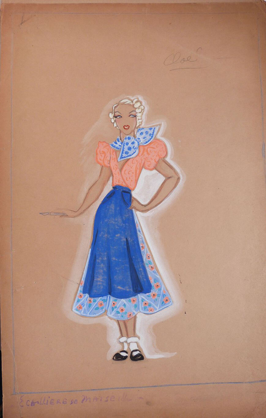 Original drawing by Jenny Carré (1902-1945)