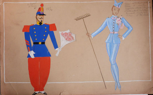 Dessin original de Jenny Carré (1902-1945)