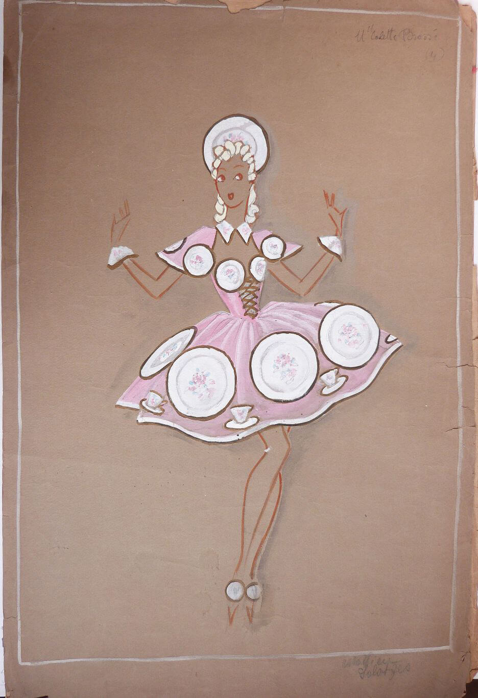 Dessin original de Jenny Carré (1902-1945)