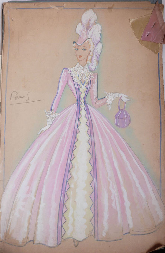 Dessin original de Jenny Carré (1902-1945)