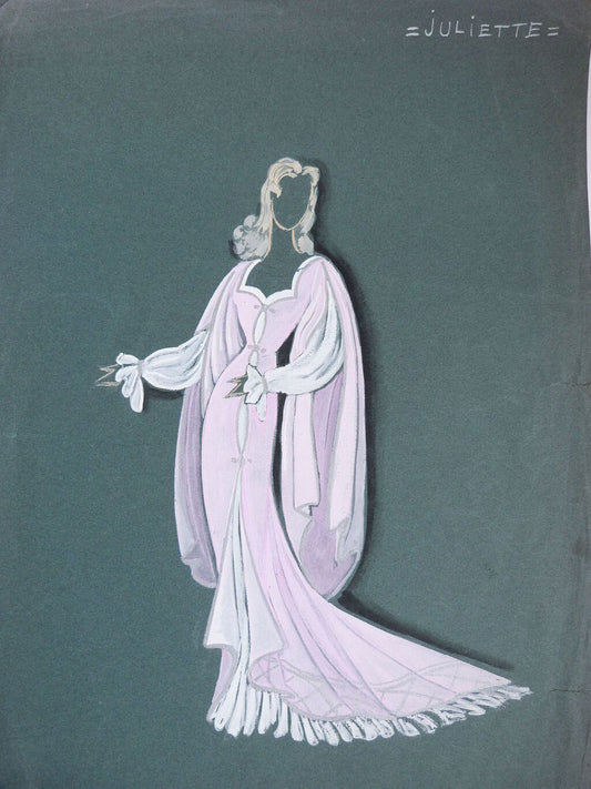 Dessin original de Jenny Carré (1902-1945): Juliette