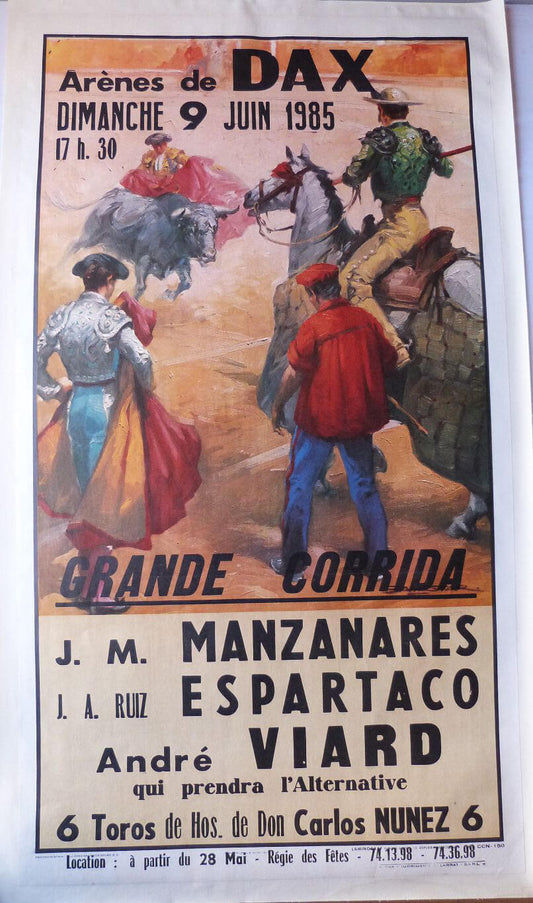 Bullfighting poster June 1985