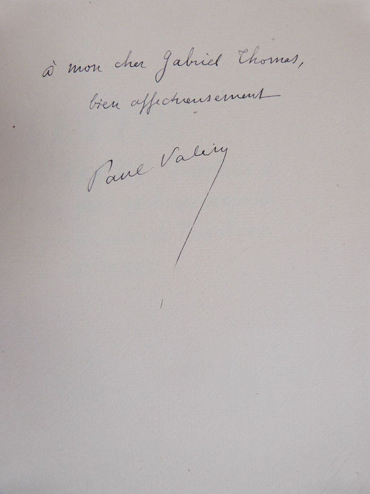 Lettre de Paul Valéry. Imprimée à BRUXELLES pour quelques amis de l'Auteur, par les soins de l'un d'eux