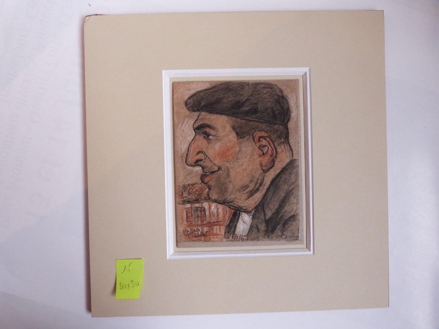 Dessin original Homme Cambo de Pablo TILLAC