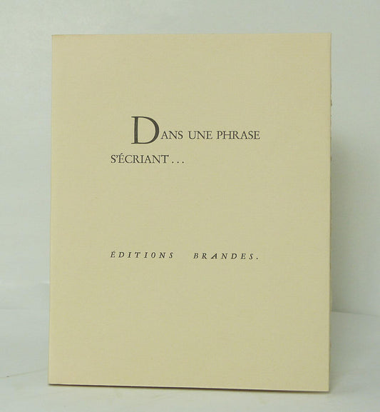 Dans une phrase s'écrivant...