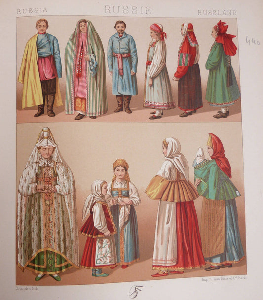 Historic Costume. Five hundred plates, three hundred in color, gold and silver, two hundred in camaieu. With explanatory notes and a historical study