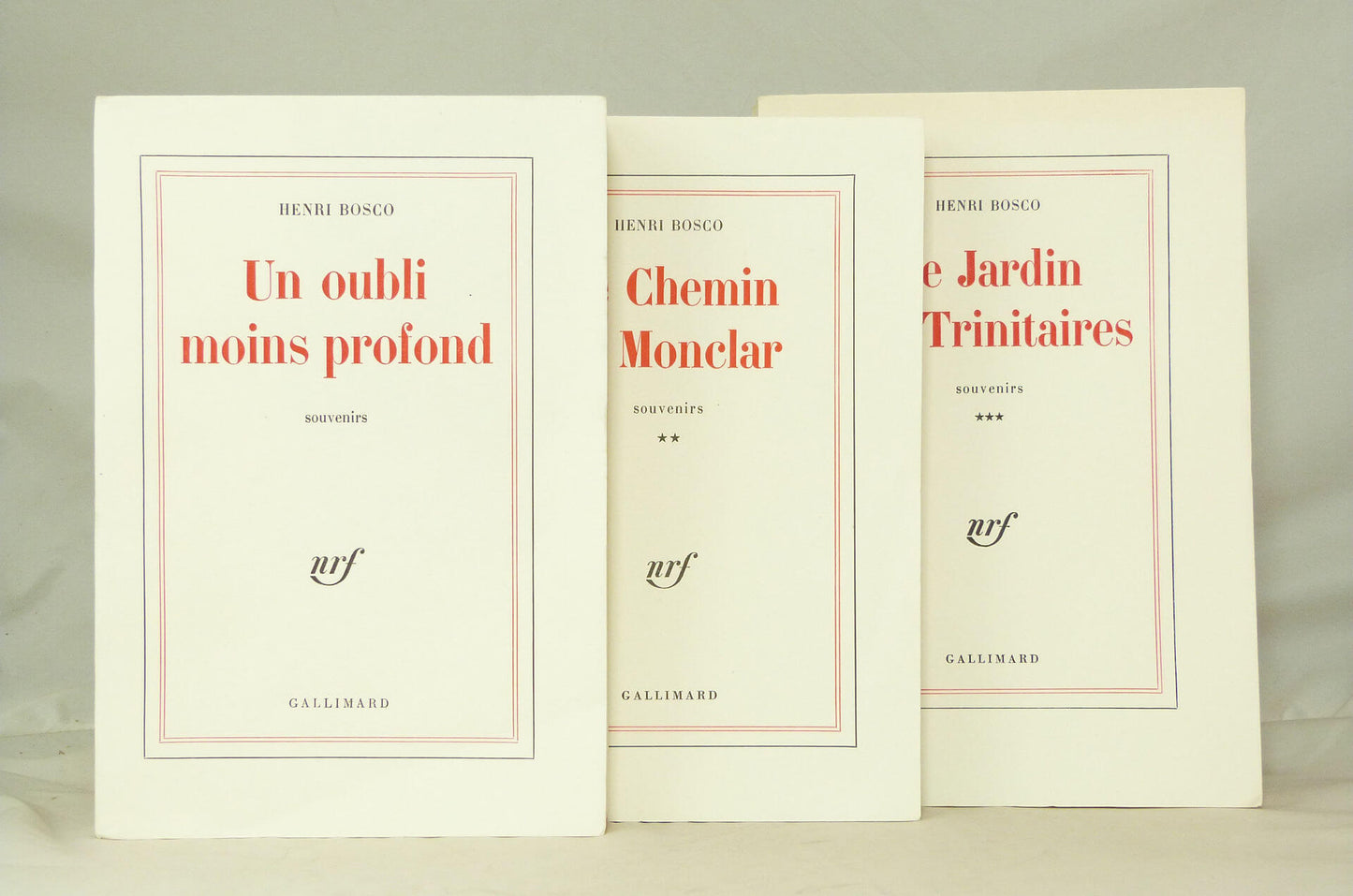 Un oubli moins profond, Le Chemin de Monclar, Le Jardin des Trinitaires.