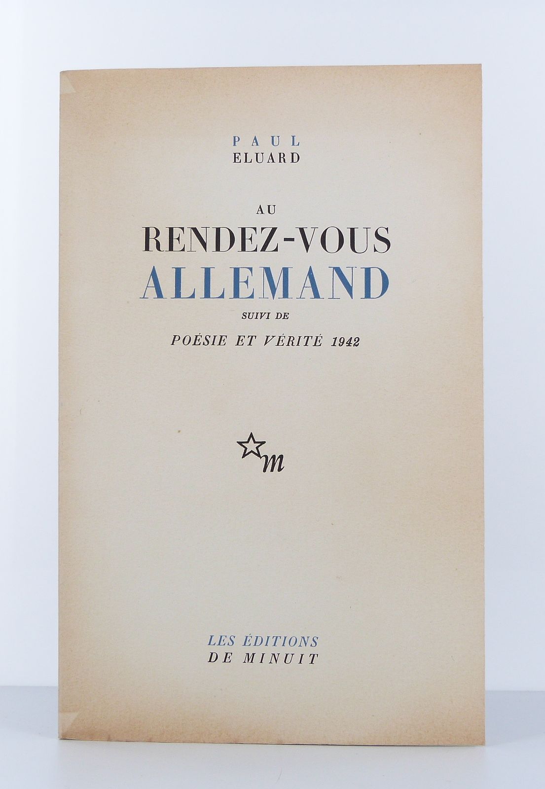 At the German Rendezvous followed by Poetry and Truth 1942