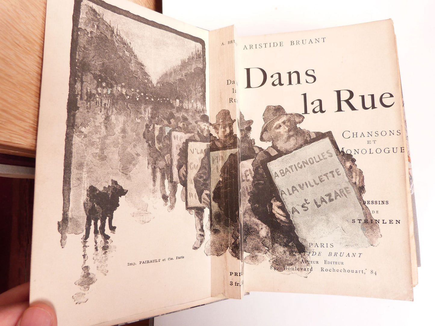 Dans la rue. Chansons et monologues.