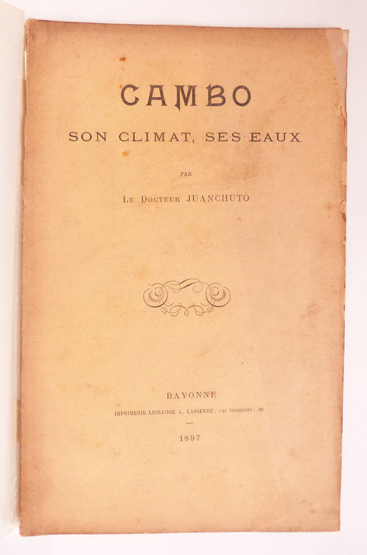 Cambo, its climate, its waters