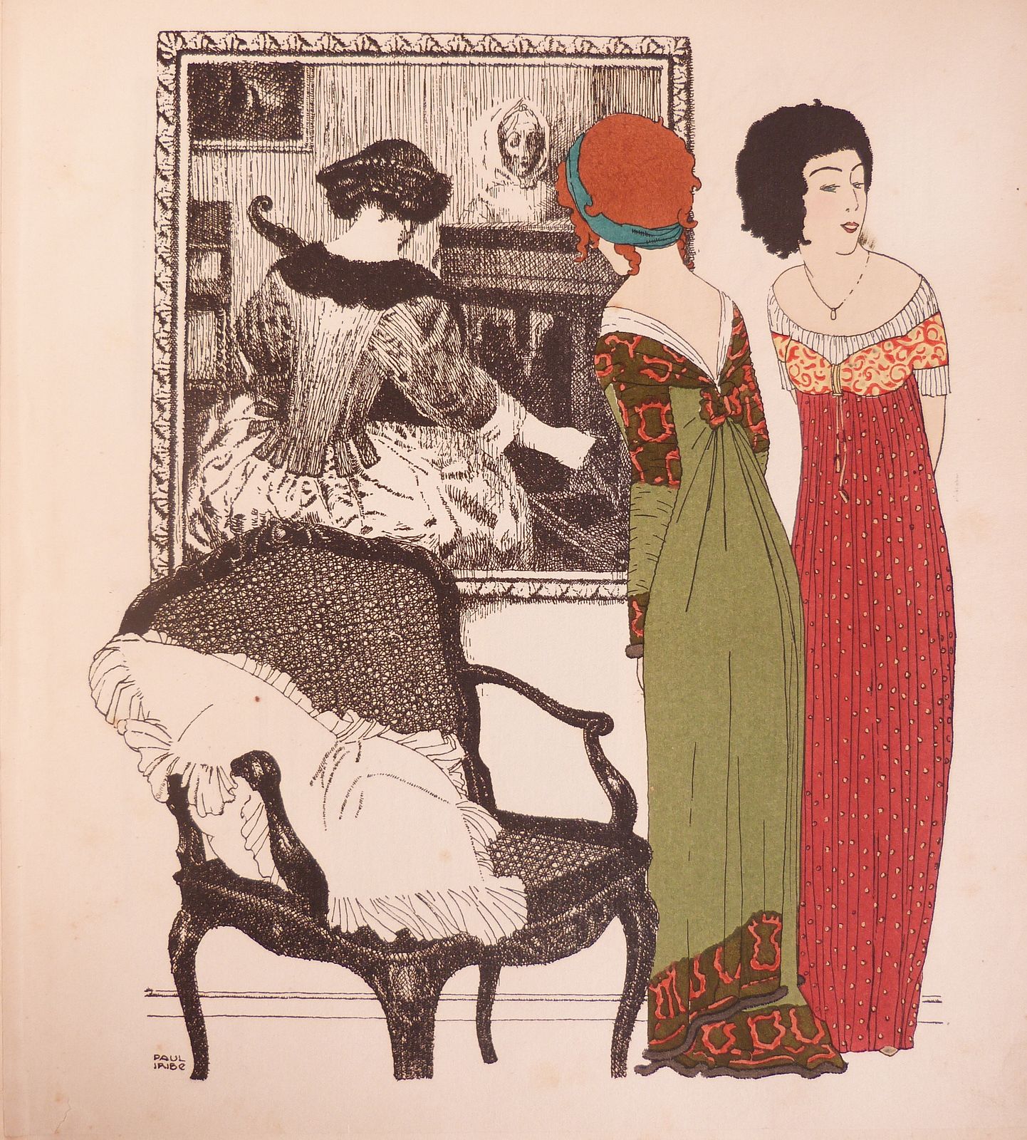 Planche extraite des Robes de Paul Poiret racontées par Paul Iribe