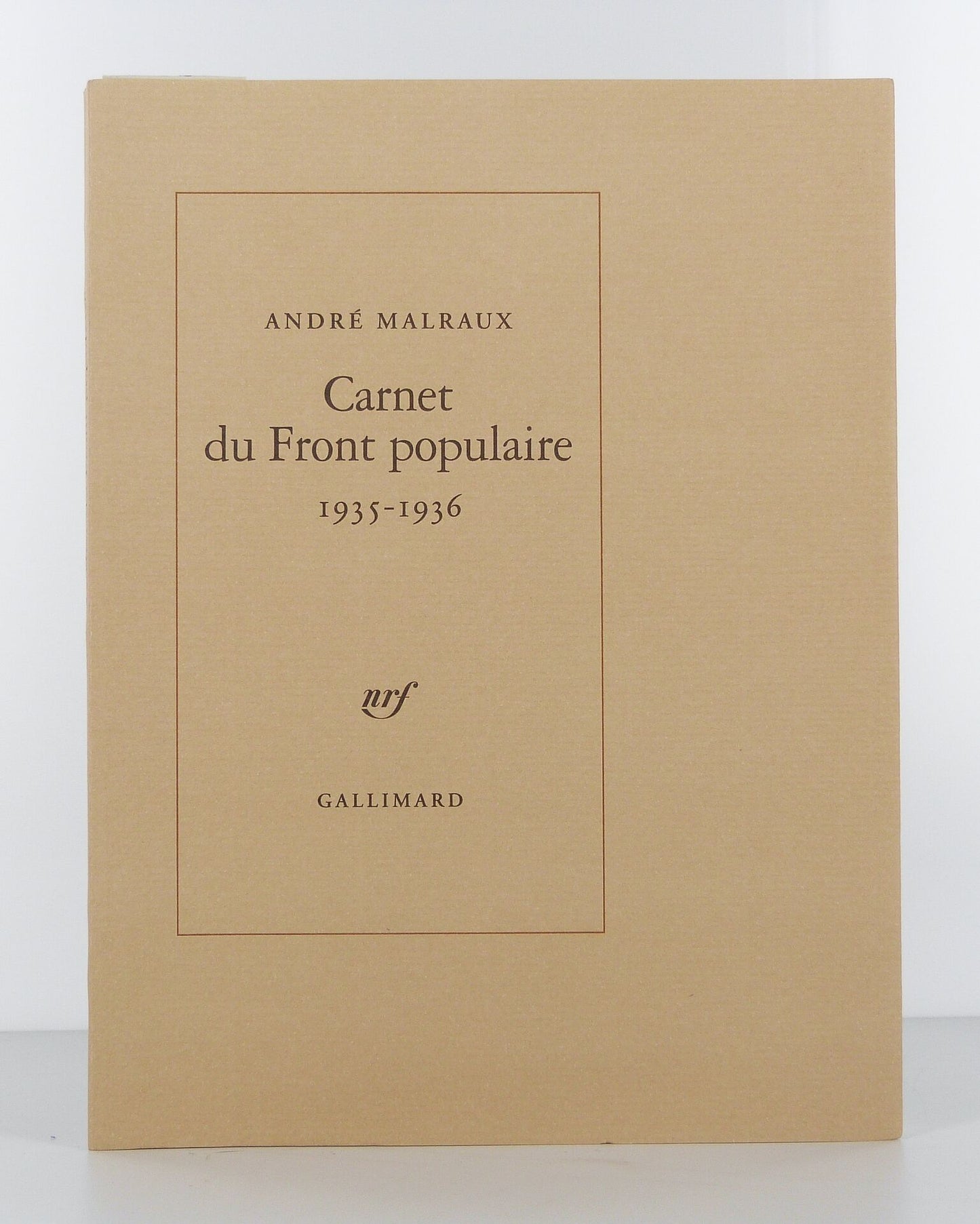 Carnet du Front populaire 1935-1936