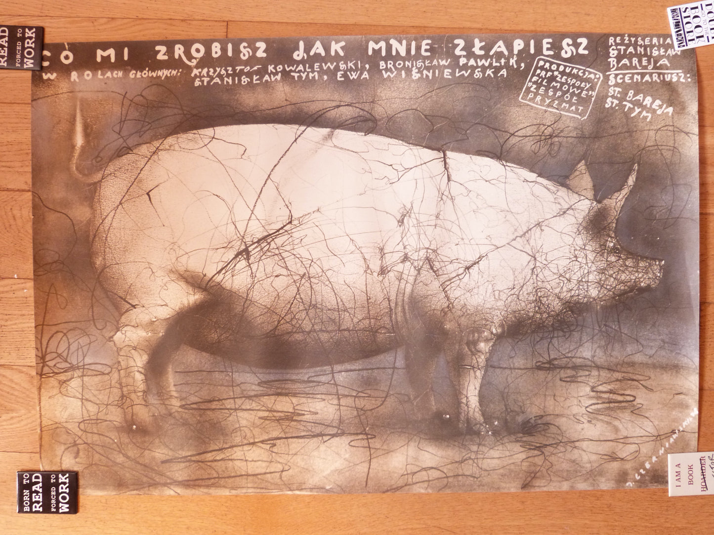 Affiche de cinéma polonaise : Co mi Zrobisz Jak Mnie Złapiesz