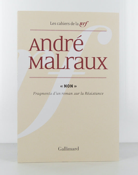 "Non", fragments d'un roman sur la Résistance