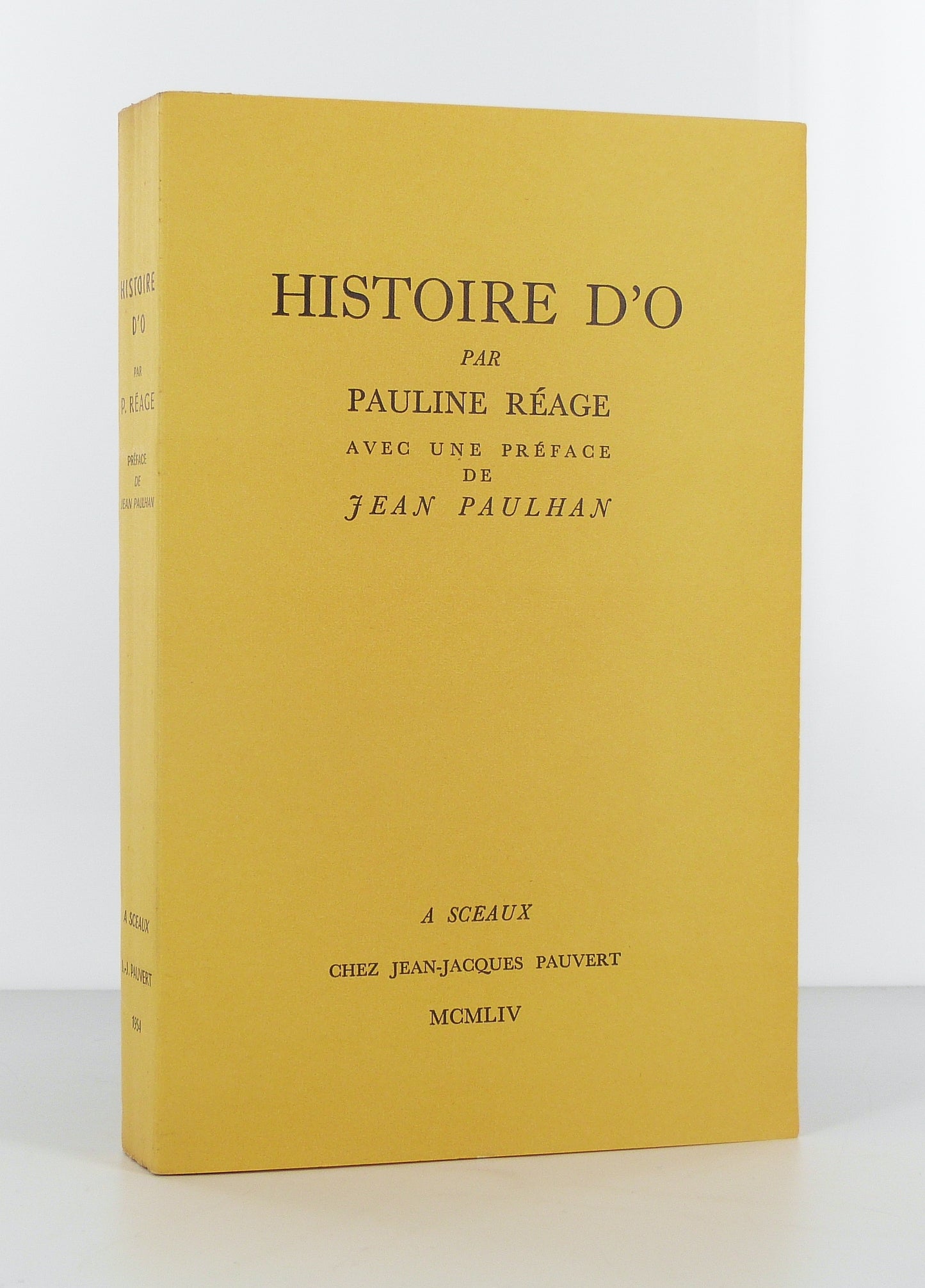 Histoire d'O. Préface de Jean Paulhan.
