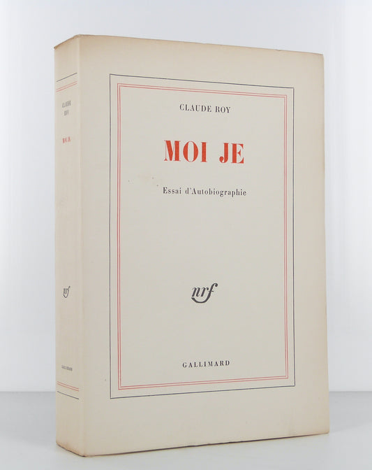 Moi je, essai d'autobiographie