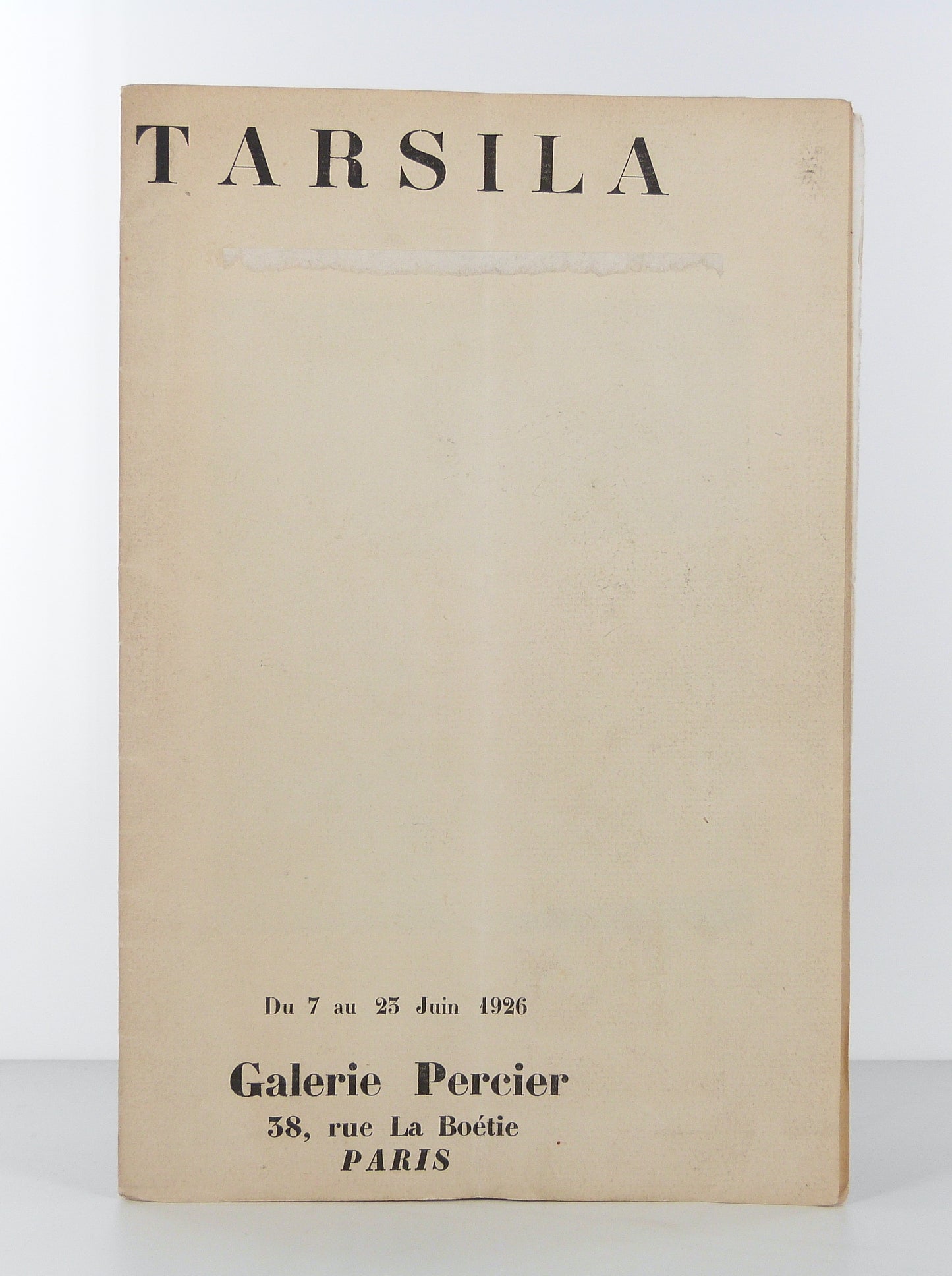 TARSILA. [Catalogue]