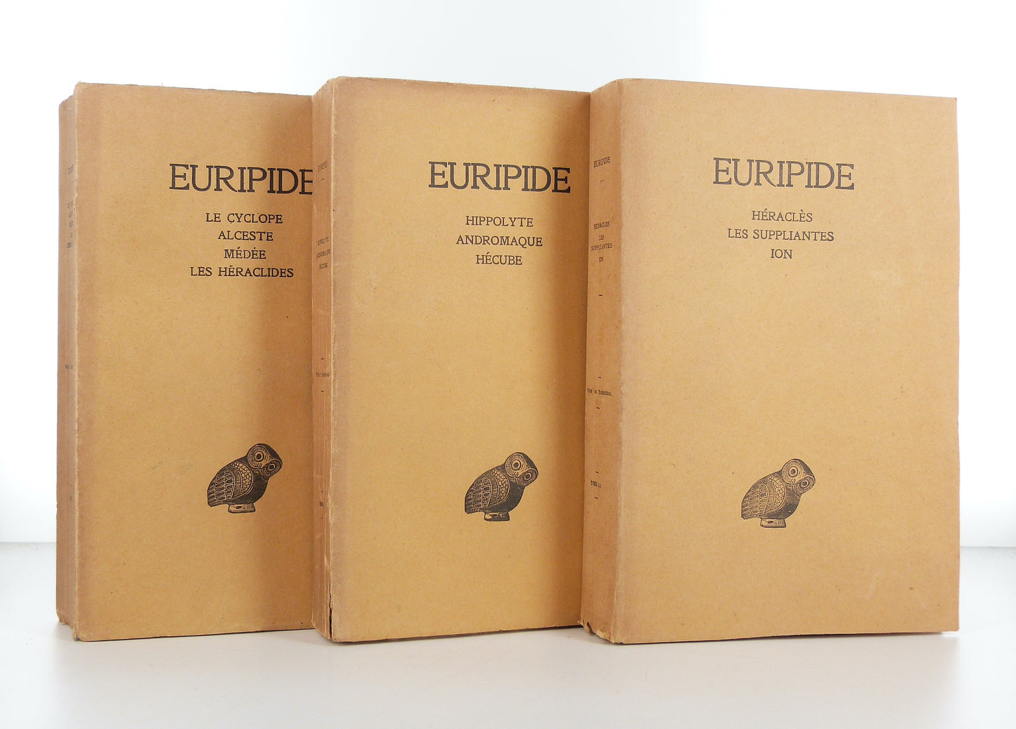 Euripide, 3 tomes.
