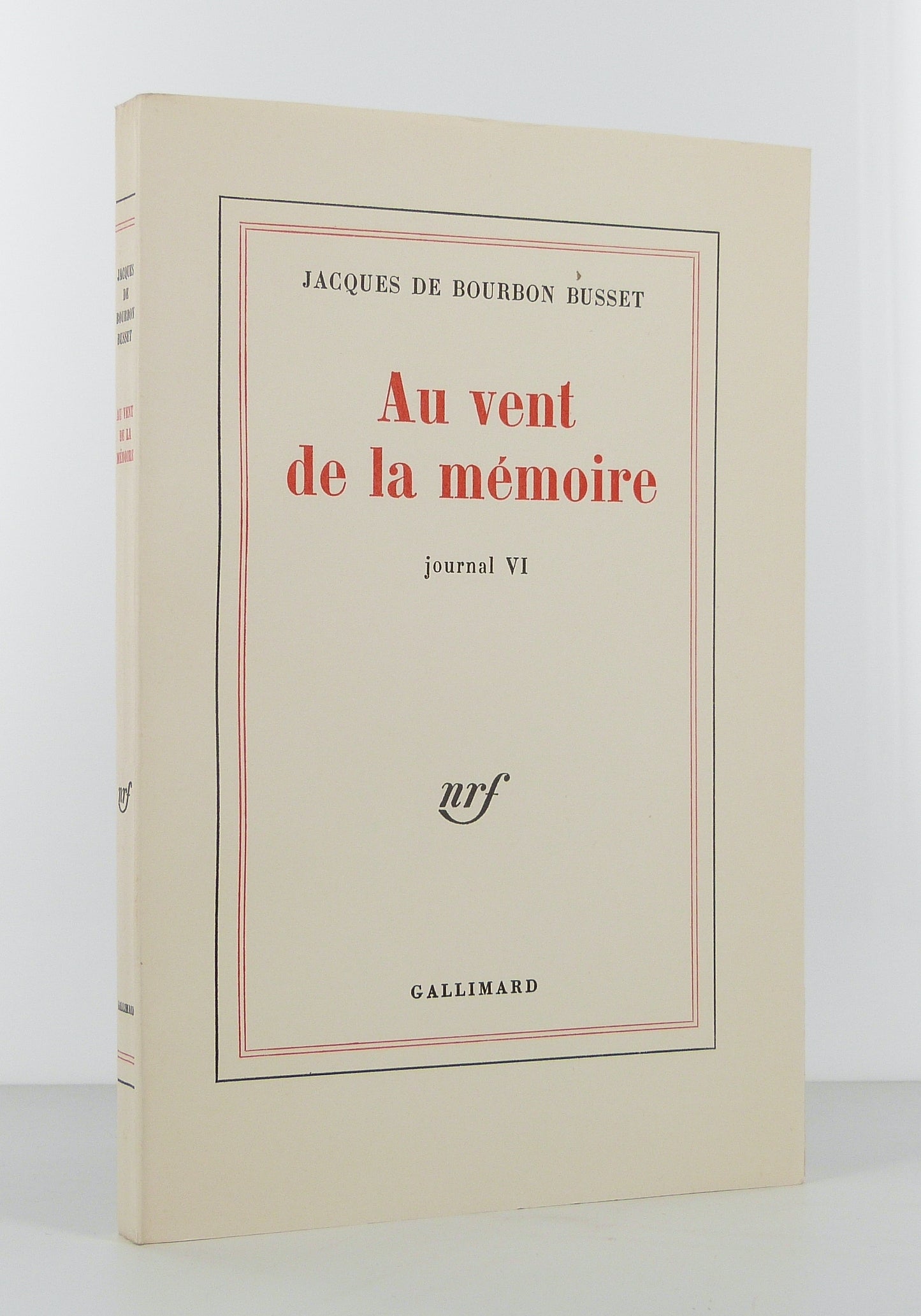 Au vent de la mémoire. Journal VI.