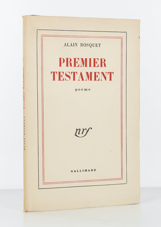 Premier testament. Poème.