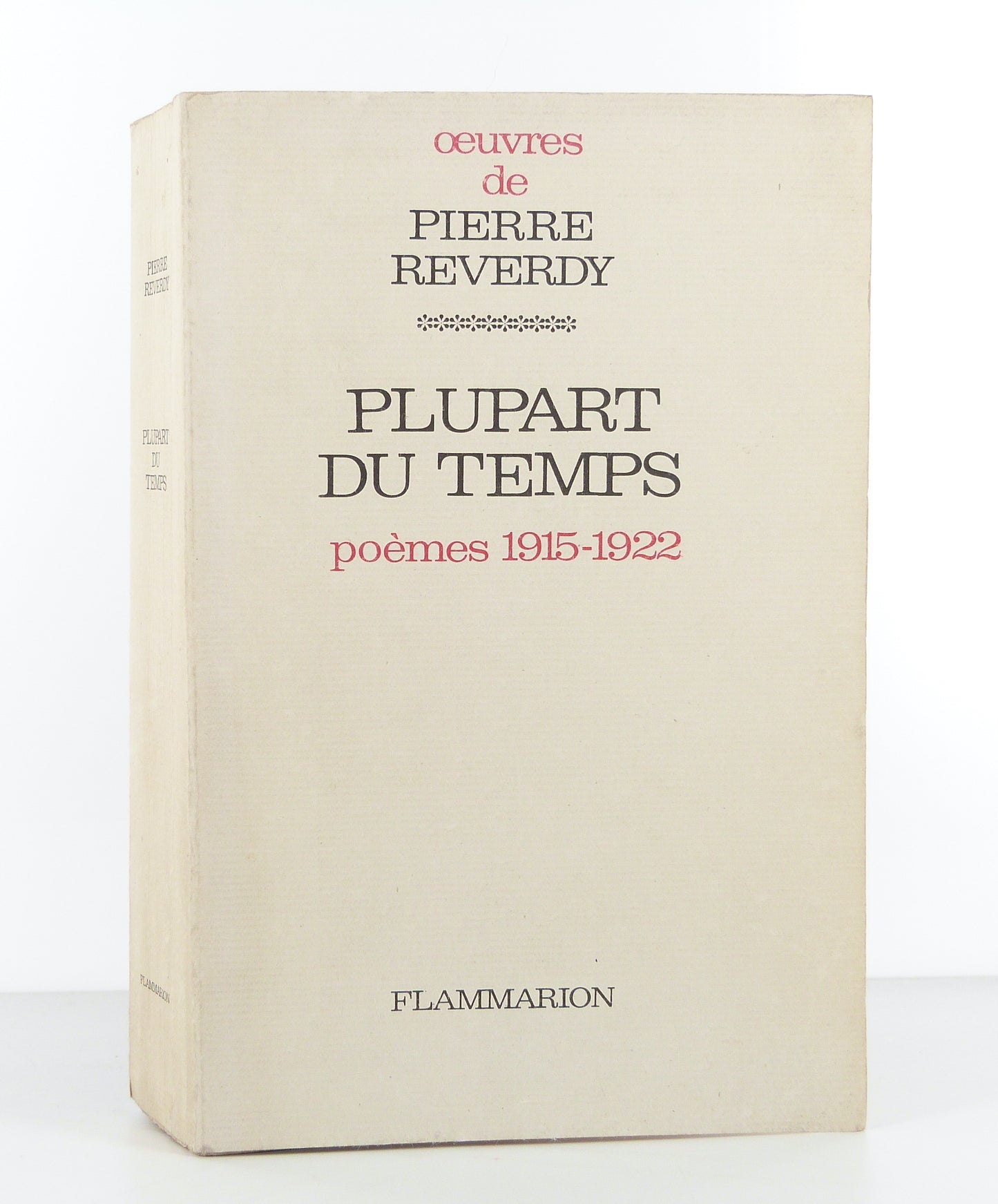 Plupart du Temps (poèmes 1915-1922)