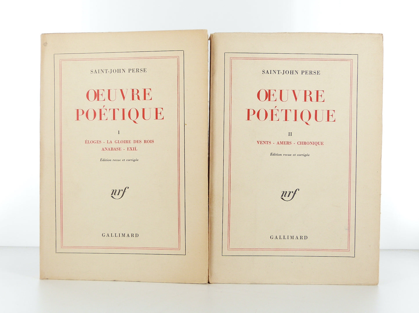 Oeuvre poétique. 2 tomes.