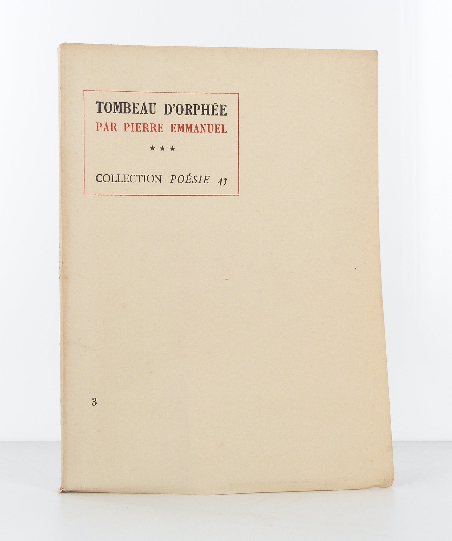 Tombeau d'Orphée. Fragment.