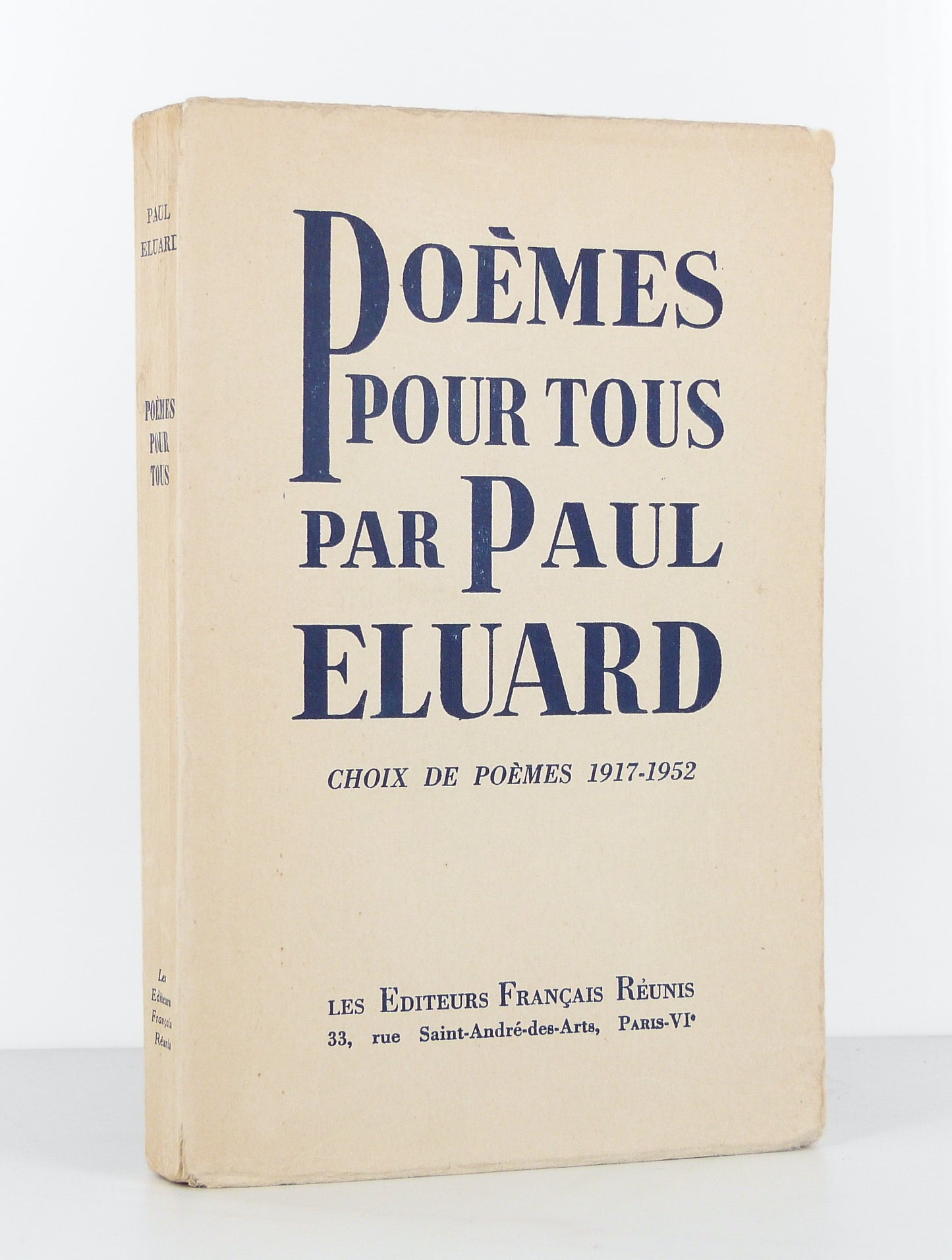 Poèmes pour tous par Paul Eluard. Choix de poèmes 1917-1952.