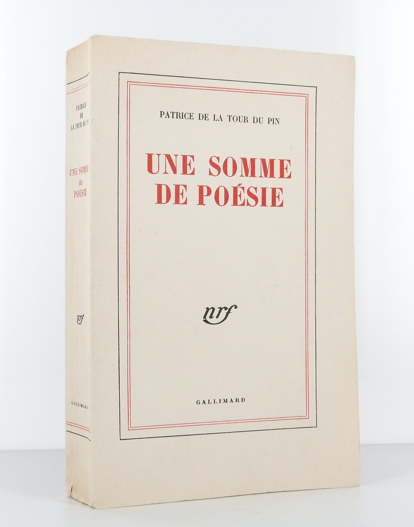 Une somme de poésie