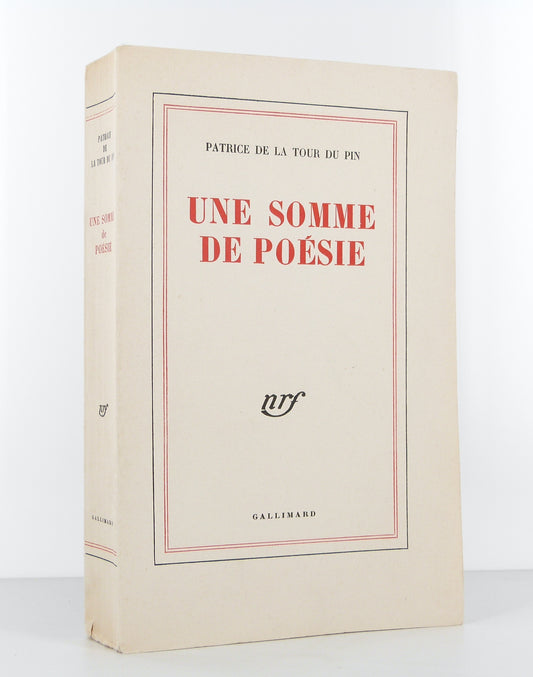 Une somme de poésie