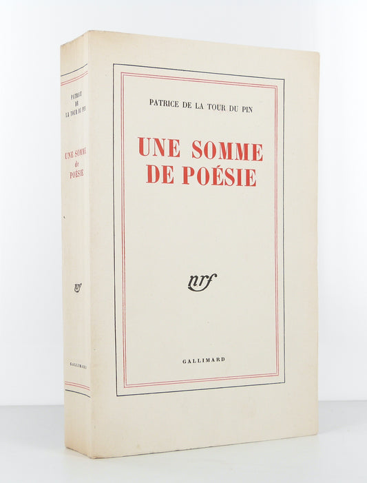 Une somme de poésie