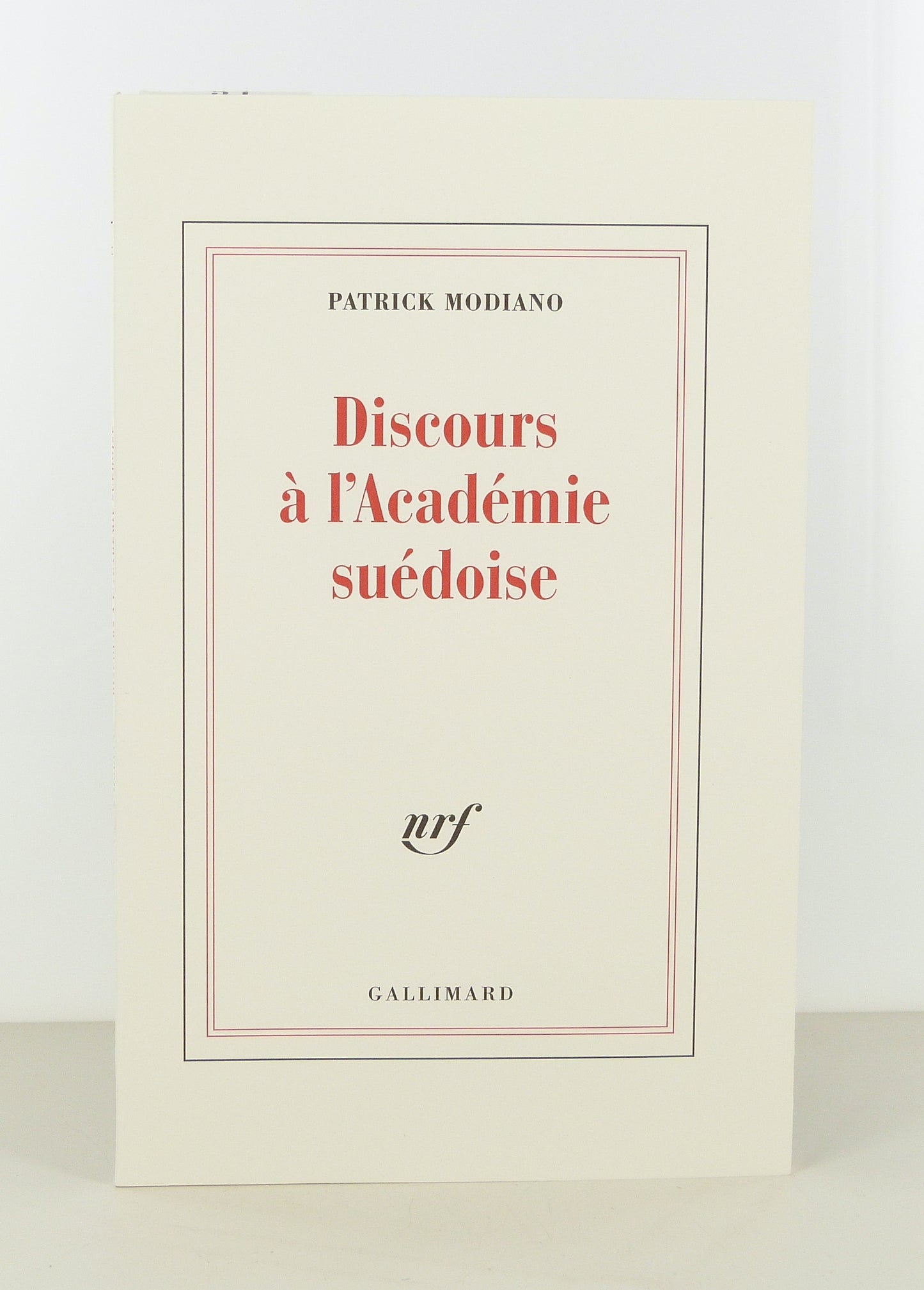 Discours à l'Académie suédoise
