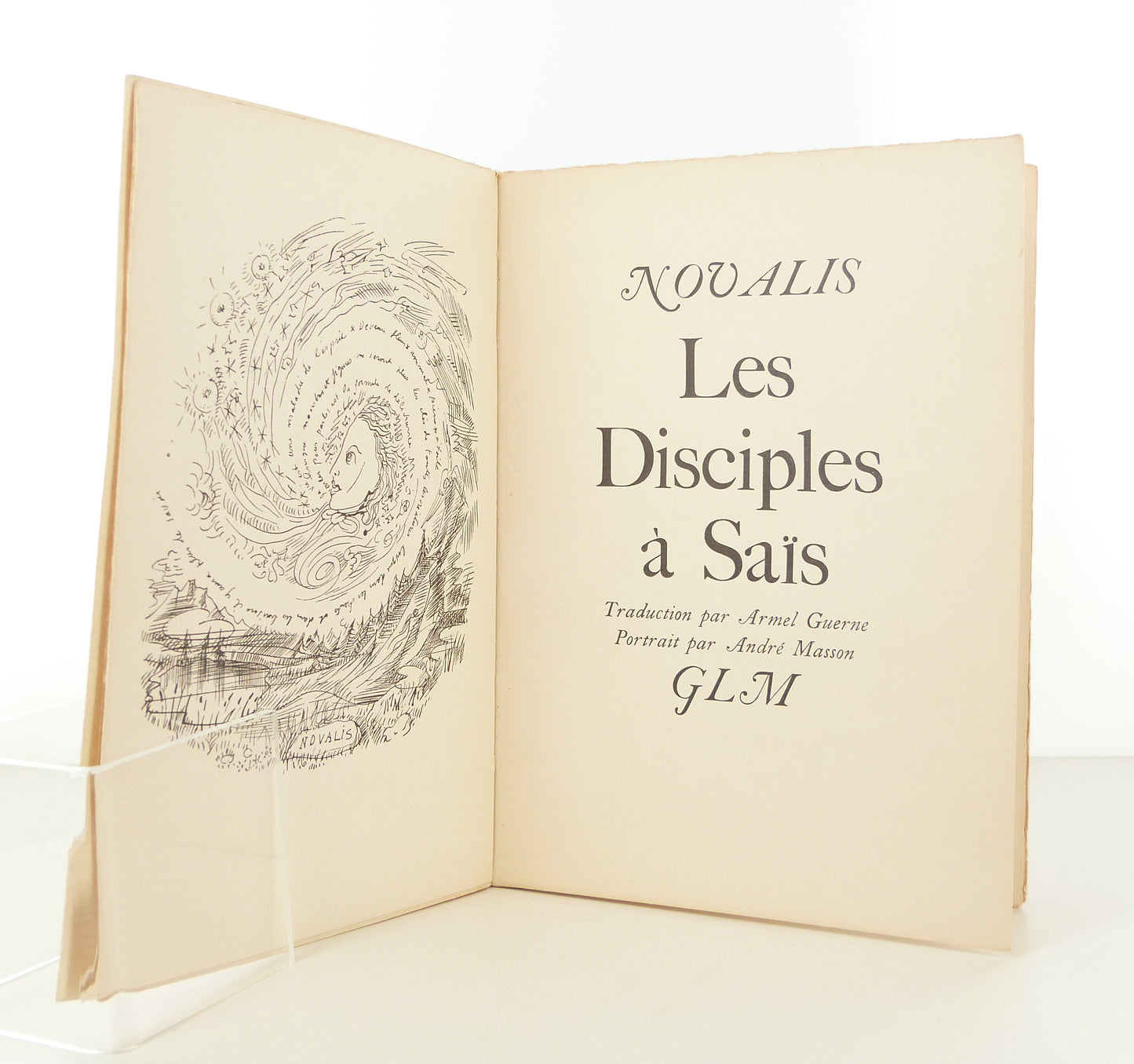 Les Disciples à Saïs. Traduction par Armel Guerne. Portrait par André Masson.