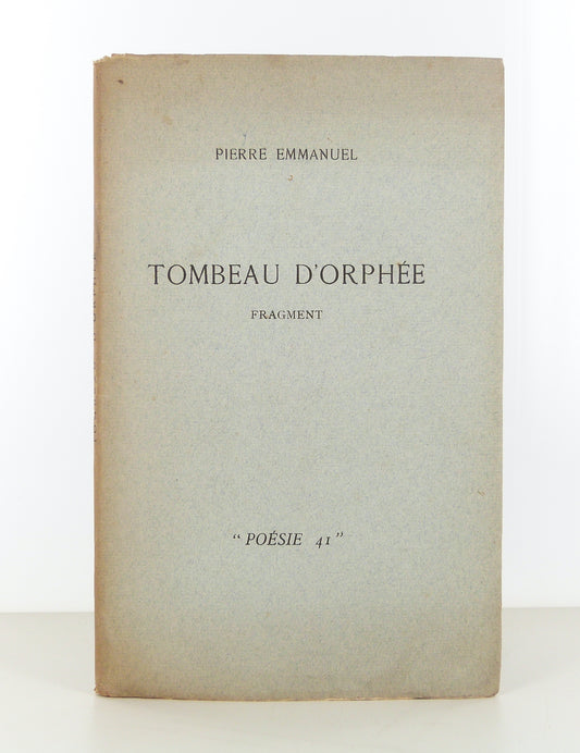 Tombeau d'Orphée. Fragment.